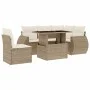 Juego de sofás jardín con cojines 6 pzas ratán sintético beige by , Garden sets - Ref: Foro24-3268538, Price: 531,63 €, Disco...