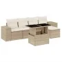 Juego de sofás jardín con cojines 6 pzas ratán sintético beige by , Garden sets - Ref: Foro24-3269128, Price: 446,37 €, Disco...