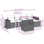 Juego de sofás jardín con cojines 6 pzas ratán sintético beige by , Garden sets - Ref: Foro24-3269128, Price: 428,06 €, Disco...