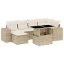 Set sofás de jardín 7 piezas y cojines ratán sintético beige von , Gartensets - Ref: Foro24-3269308, Preis: 540,80 €, Rabatt: %