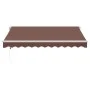 Toldo retráctil automático con luces LED marrón 300x250 cm by , Awnings - Ref: Foro24-3215376, Price: 501,65 €, Discount: %