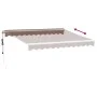 Toldo retráctil automático con luces LED marrón 300x250 cm by , Awnings - Ref: Foro24-3215376, Price: 501,65 €, Discount: %
