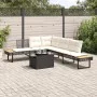 Set de sofás jardín 2 pzas con cojines ratán PE y vidrio negro von , Gartensets - Ref: Foro24-3277494, Preis: 442,69 €, Rabat...