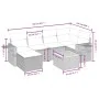 Set sofás de jardín 7 piezas y cojines ratán sintético beige de , Conjuntos de jardín - Ref: Foro24-3264950, Precio: 491,48 €...