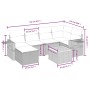 Set sofás de jardín 7 piezas y cojines ratán sintético beige by , Garden sets - Ref: Foro24-3264950, Price: 456,98 €, Discoun...