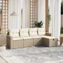 Juego de sofás jardín con cojines 5 pzas ratán sintético beige by , Garden sets - Ref: Foro24-3263464, Price: 343,65 €, Disco...