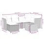 Set sofás de jardín 7 piezas y cojines ratán sintético beige by , Garden sets - Ref: Foro24-3264726, Price: 473,11 €, Discoun...
