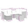 Set sofás de jardín 7 piezas y cojines ratán sintético beige by , Garden sets - Ref: Foro24-3264726, Price: 455,48 €, Discoun...