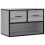Mueble de TV madera y metal roble ahumado 60x31x39,5 cm von , TV-Möbel - Ref: Foro24-848912, Preis: 52,86 €, Rabatt: %