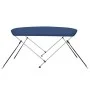 Marineblaue 2-Bogen-Bimini-Markise 150x120x110 cm von vidaXL, Aufbewahrungsabdeckungen für Boote - Ref: Foro24-93126, Preis: ...
