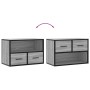 Mueble de TV madera y metal roble ahumado 60x31x39,5 cm von , TV-Möbel - Ref: Foro24-848912, Preis: 52,86 €, Rabatt: %