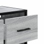 Mueble de TV madera y metal roble ahumado 60x31x39,5 cm von , TV-Möbel - Ref: Foro24-848912, Preis: 52,86 €, Rabatt: %