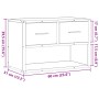 Mueble de TV madera y metal roble ahumado 60x31x39,5 cm von , TV-Möbel - Ref: Foro24-848912, Preis: 52,86 €, Rabatt: %