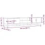 Mueble para TV madera de ingeniería marrón roble 210x35x41 cm de , Muebles TV - Ref: Foro24-3300784, Precio: 120,09 €, Descue...