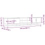 Mueble para TV madera de ingeniería marrón roble 210x35x41 cm von , TV-Möbel - Ref: Foro24-3300784, Preis: 121,57 €, Rabatt: %