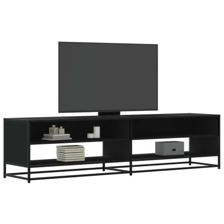Mueble de TV madera de ingeniería negro 180,5x40x46 cm by , TV Furniture - Ref: Foro24-3300800, Price: 104,73 €, Discount: %