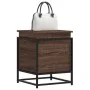 Caja de almacenaje con tapa madera marrón roble 40x40x51,5 cm by , Storage baskets - Ref: Foro24-848793, Price: 43,94 €, Disc...