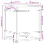 Caja de almacenaje con tapa madera marrón roble 40x40x51,5 cm von , Aufbewahrungskörbe - Ref: Foro24-848793, Preis: 44,55 €, ...