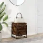 Caja de almacenaje con tapa madera roble ahumado 40x40x51,5 cm by , Storage baskets - Ref: Foro24-848791, Price: 43,45 €, Dis...