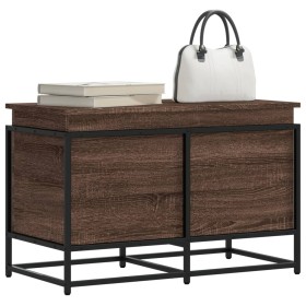 Caja de almacenaje con tapa madera marrón roble 80x40x51,5 cm von , Aufbewahrungskörbe - Ref: Foro24-848803, Preis: 69,94 €, ...