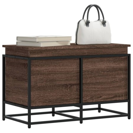 Caja de almacenaje con tapa madera marrón roble 80x40x51,5 cm von , Aufbewahrungskörbe - Ref: Foro24-848803, Preis: 69,94 €, ...