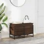 Caja de almacenaje con tapa madera marrón roble 80x40x51,5 cm von , Aufbewahrungskörbe - Ref: Foro24-848803, Preis: 69,10 €, ...