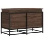 Caja de almacenaje con tapa madera marrón roble 80x40x51,5 cm von , Aufbewahrungskörbe - Ref: Foro24-848803, Preis: 69,10 €, ...