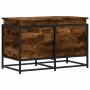 Caja de almacenaje con tapa madera roble ahumado 80x40x51,5 cm von , Aufbewahrungskörbe - Ref: Foro24-848801, Preis: 68,85 €,...