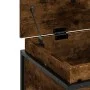 Caja de almacenaje con tapa madera roble ahumado 80x40x51,5 cm de , Cestas para almacenaje - Ref: Foro24-848801, Precio: 68,0...