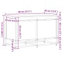 Caja de almacenaje con tapa madera roble ahumado 80x40x51,5 cm von , Aufbewahrungskörbe - Ref: Foro24-848801, Preis: 68,85 €,...