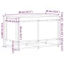 Caja de almacenaje con tapa madera roble ahumado 80x40x51,5 cm de , Cestas para almacenaje - Ref: Foro24-848801, Precio: 68,0...