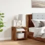 Mesita de noche madera de ingeniería envejecida 40x30x40 cm by , Nightstands - Ref: Foro24-855762, Price: 26,75 €, Discount: %
