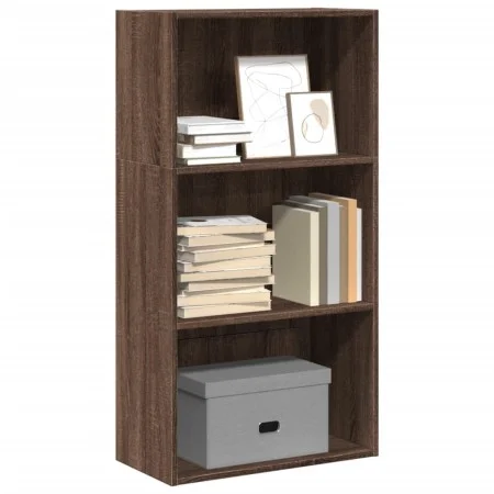 Estantería madera de ingeniería marrón roble 60x30x114 cm de , Librerías y estanterías - Ref: Foro24-857905, Precio: 54,45 €,...