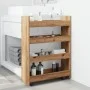 Carro de almacenaje estrecho 4 niveles madera roble artisian by , Kitchen and dining carts - Ref: Foro24-855267, Price: 60,12...