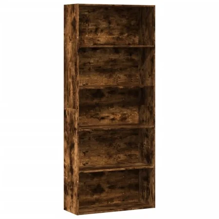 Estantería madera ingeniería color roble ahumado 80x30x189 cm by , Bookcases and shelves - Ref: Foro24-3314673, Price: 87,57 ...