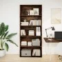 Estantería madera ingeniería color roble ahumado 80x30x189 cm by , Bookcases and shelves - Ref: Foro24-3314673, Price: 87,57 ...