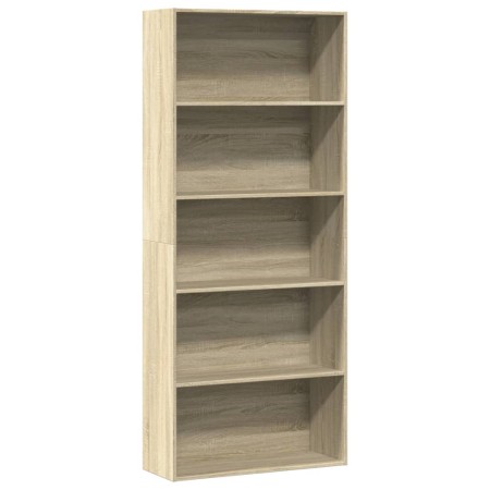 Estantería madera ingeniería color roble 80x30x189cm by , Bookcases and shelves - Ref: Foro24-3314671, Price: 95,83 €, Discou...