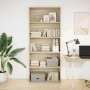 Estantería madera ingeniería color roble 80x30x189cm by , Bookcases and shelves - Ref: Foro24-3314671, Price: 95,83 €, Discou...