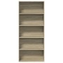 Estantería madera ingeniería color roble 80x30x189cm by , Bookcases and shelves - Ref: Foro24-3314671, Price: 95,83 €, Discou...