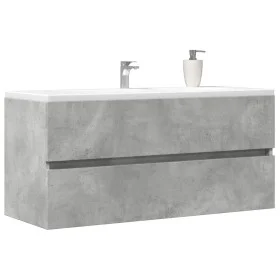 Armario para lavabo contrachapada gris hormigón 100x38,5x45 cm von , Badezimmermöbel - Ref: Foro24-856251, Preis: 51,82 €, Ra...