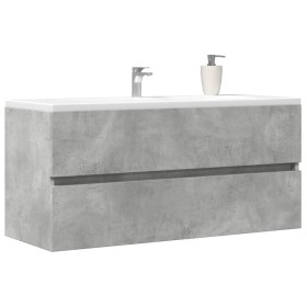 Armario para lavabo contrachapada gris hormigón 100x38,5x45 cm by , Bathroom furniture - Ref: Foro24-856251, Price: 52,45 €, ...