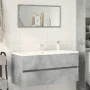 Armario para lavabo contrachapada gris hormigón 100x38,5x45 cm von , Badezimmermöbel - Ref: Foro24-856251, Preis: 51,82 €, Ra...