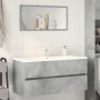 Armario para lavabo contrachapada gris hormigón 100x38,5x45 cm by , Bathroom furniture - Ref: Foro24-856251, Price: 52,45 €, ...