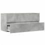 Armario para lavabo contrachapada gris hormigón 100x38,5x45 cm by , Bathroom furniture - Ref: Foro24-856251, Price: 52,45 €, ...