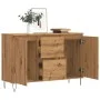 Aparador de madera de ingeniería roble artisan 104x35x70 cm de , Tocadores de baño - Ref: Foro24-857269, Precio: 119,98 €, De...
