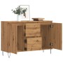 Aparador de madera de ingeniería roble artisan 104x35x70 cm by , bathroom vanities - Ref: Foro24-857269, Price: 121,91 €, Dis...
