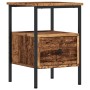 Mesita de noche madera de ingeniería envejecida 34x36x50 cm de , Mesitas de noche - Ref: Foro24-857262, Precio: 40,09 €