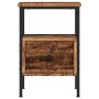 Mesita de noche madera de ingeniería envejecida 34x36x50 cm by , Nightstands - Ref: Foro24-857262, Price: 40,09 €, Discount: %