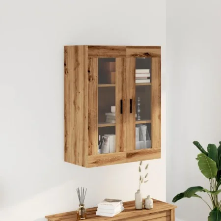 Armario de pared madera ingeniería marrón roble 69,5x34x90 cm de , Tocadores de baño - Ref: Foro24-857331, Precio: 98,47 €, D...