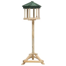 Stehendes Futterhäuschen massives Tannenholz 33x110 cm von vidaXL, Vogel Fütterer - Ref: Foro24-314817, Preis: 46,03 €, Rabat...